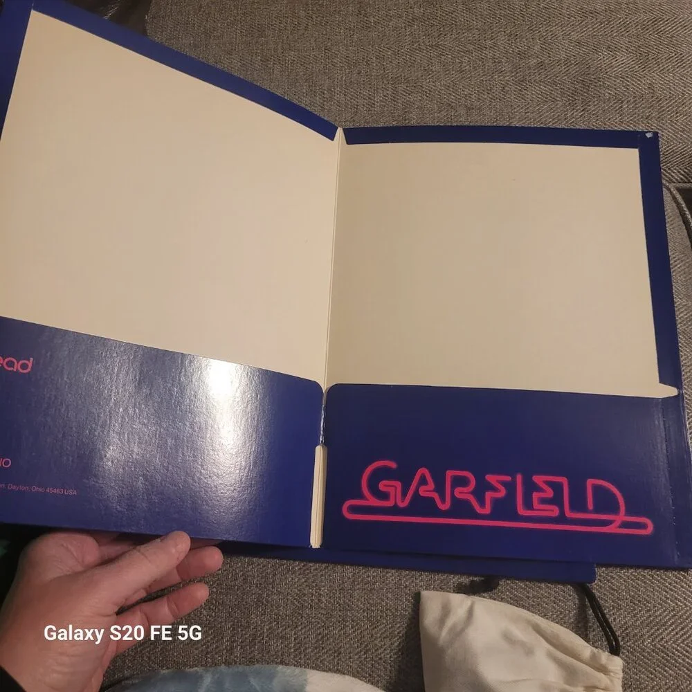 Vintage set of two Garfield Folders